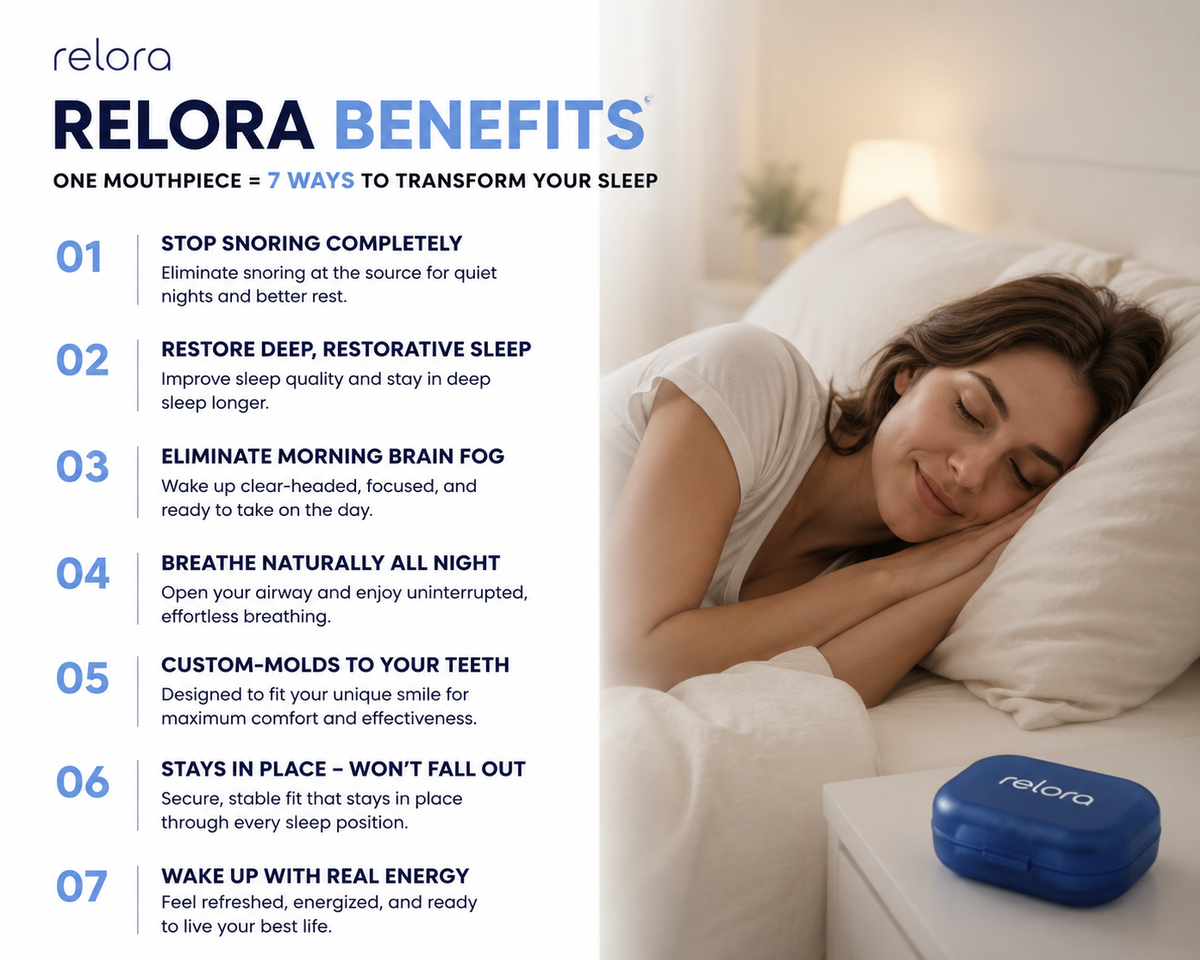 Relora Precision Adjustable Sleep & Snore Guard
